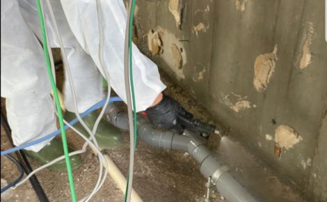 名古屋市昭和区　マンション漏水事故後の除カビ防カビ処理
