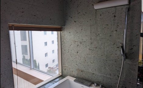 愛知県名古屋市東区　戸建　大理石浴室除カビ処理施工