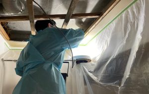 愛知県小牧市　マンション居室　漏水事故後　除カビ処理施工及び空間除菌