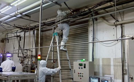 愛知県豊田市　某食品工場　工場内カビ除去施工　HACCP基準