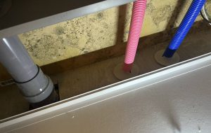 愛知県名古屋市港区　マンション1階居室　キッチン下除カビ除菌処理